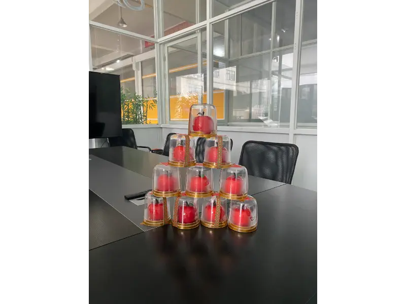 Para bigyan ng peace apples ang Dingyan team sa Bisperas ng Pasko